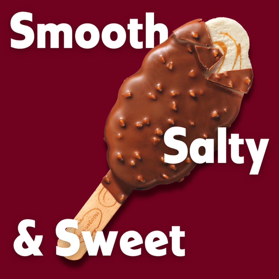 image 1 of Haagen-Dazs Chunky Salted Caramel Stick Bar Ice Cream 3x80ml