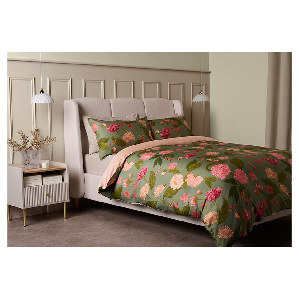 F&F Home Digital Botanical Floral Duvet Set Double