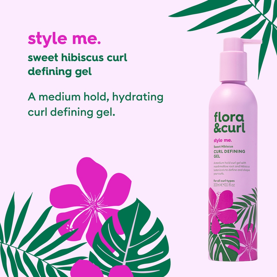 image 1 of Flora & Curl Sweet Hibiscus Curl Defining Gel 300ml