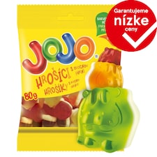 JOJO Hrošíky želé cukríky s ovocnými príchuťami s náplňou 80 g