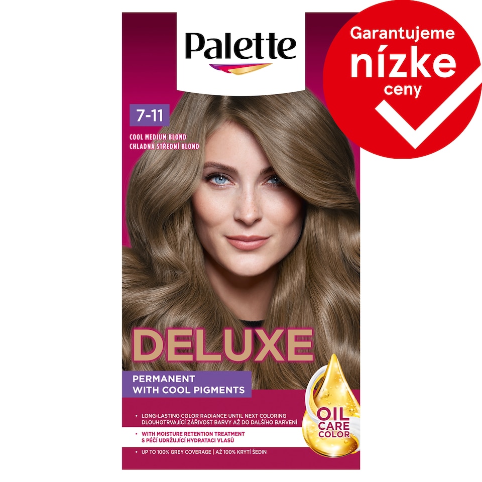 image 1 of Palette Deluxe Hair Color Cool Medium Blonde 7-11