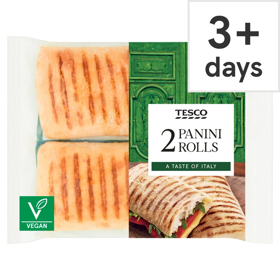 Tesco Panini Rolls 2 Pack Tesco Groceries