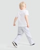 image 3 of F&F Boys Cotton Rich Wide Leg Drawstring Joggers in Grey Marl