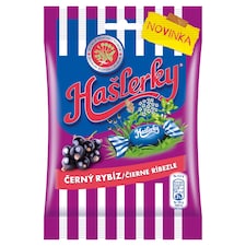 Hašlerky Blackcurrant Candies with the Flavor of Menthol and Blackcurrant Herbs 90g