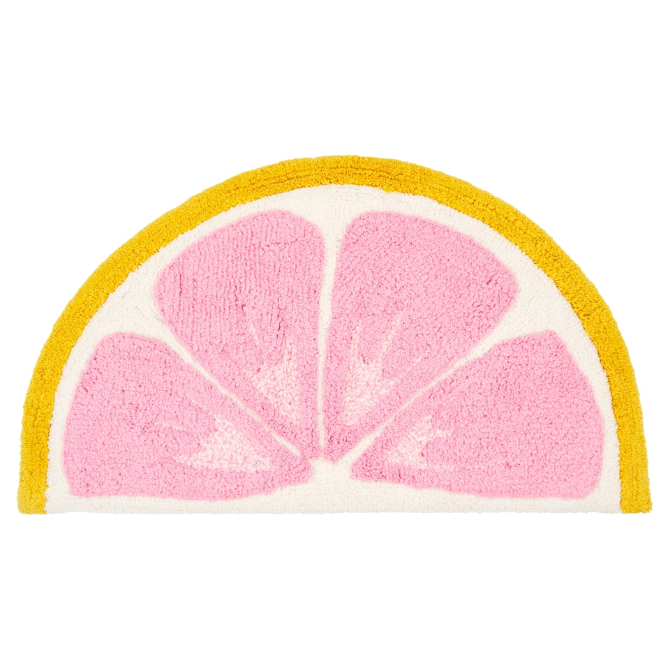 image 1 of F&F Home Grapefruit Design Bath Mat
