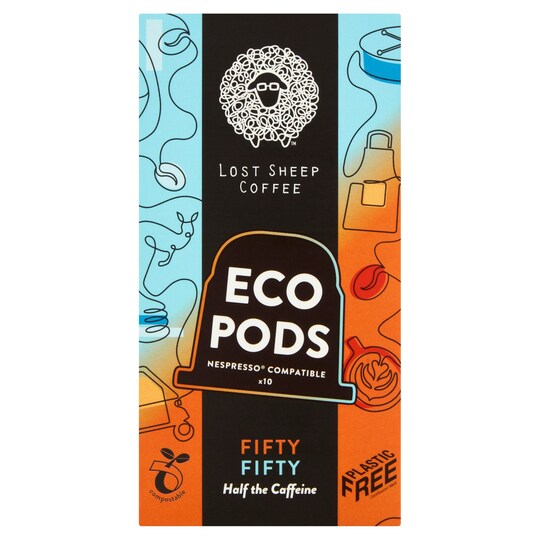 Lost Sheep Coffee Fifty Fifty Coffee Pods 10 X 5.4G Tesco Groceries