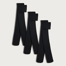 F&F 3-Pack 60 Denier Opaque Tights in Black