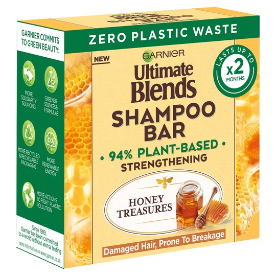Garnier Ultimate Blends Honey Treasures Shampoo Bar 60G Tesco Groceries