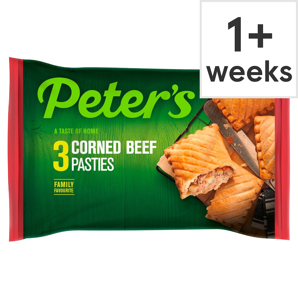 Peter's Corned Beef Pasties 3 Pack