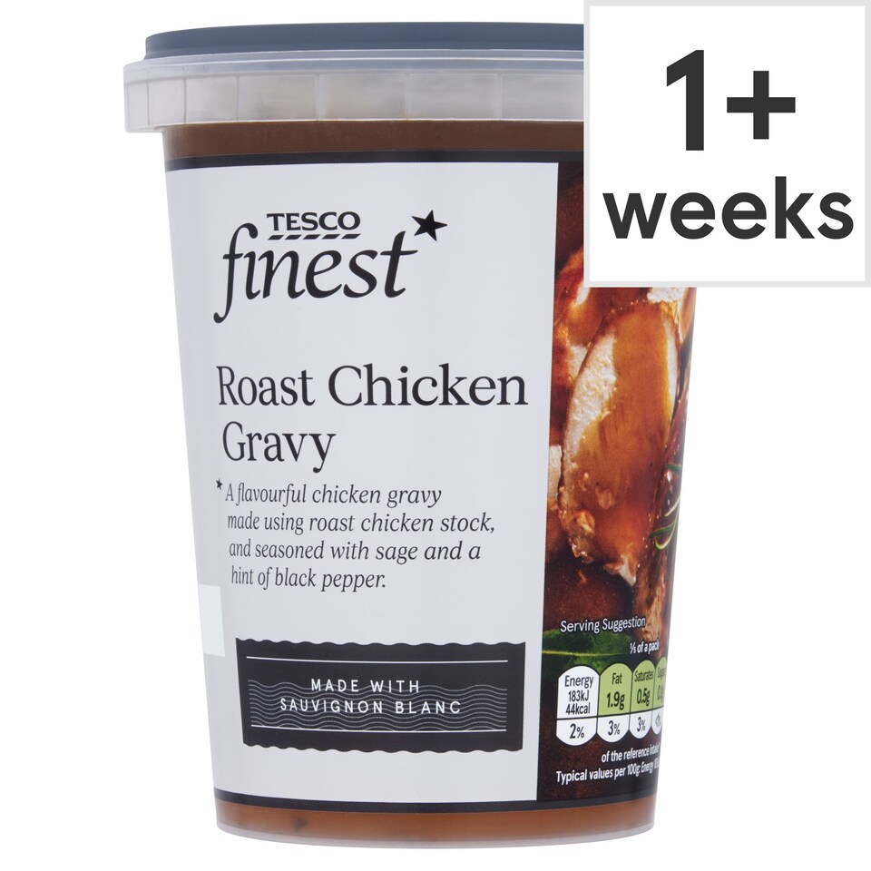 TESCO FINEST ROAST CHICKEN GRAVY 500G Tesco Groceries