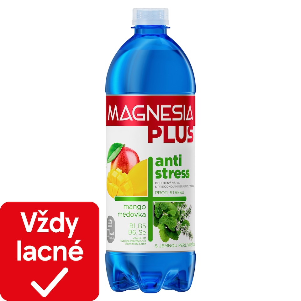 Magnesia Plus Antistress mango, medovka 0,7 l