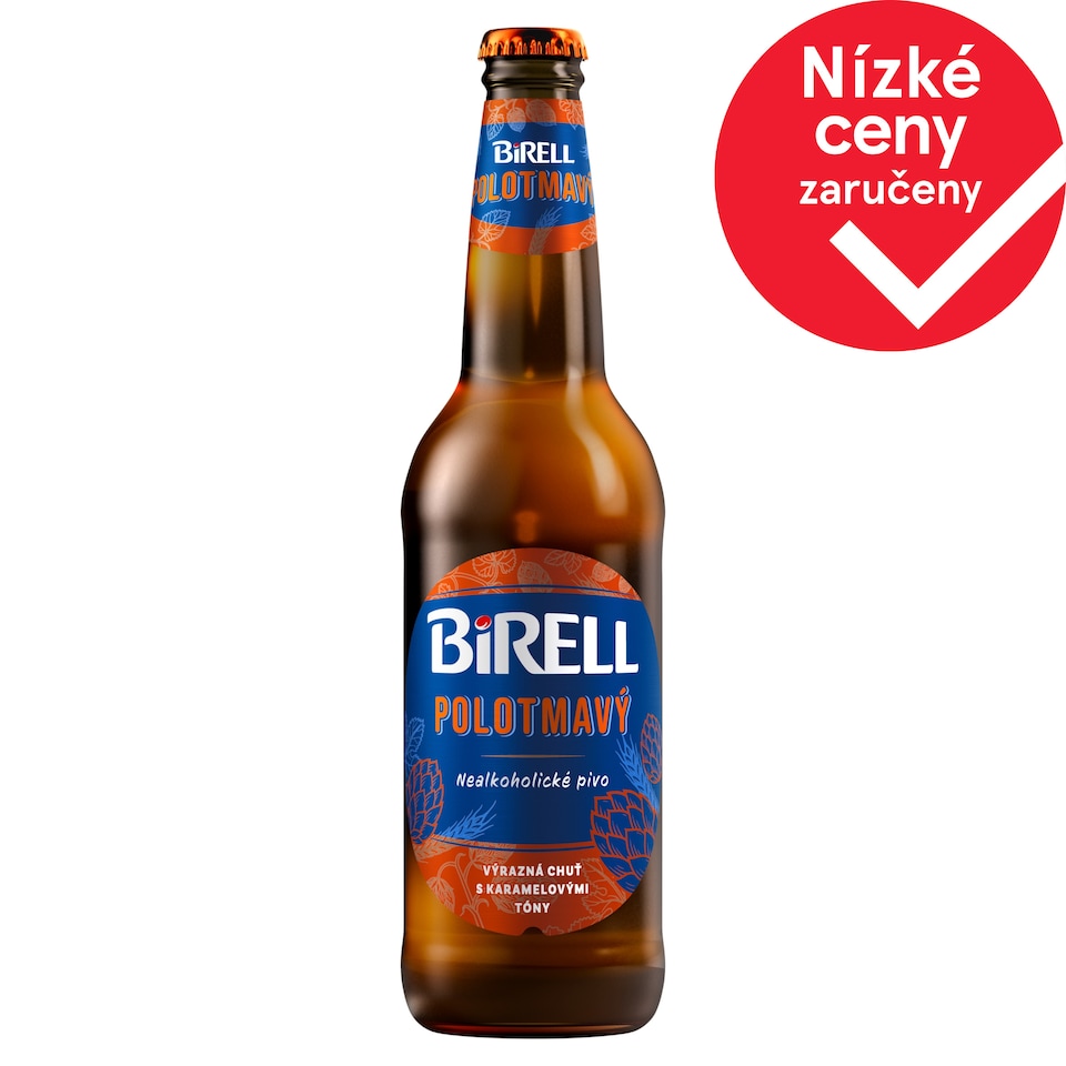 Birell Polotmavý nealkoholické pivo 0,5l