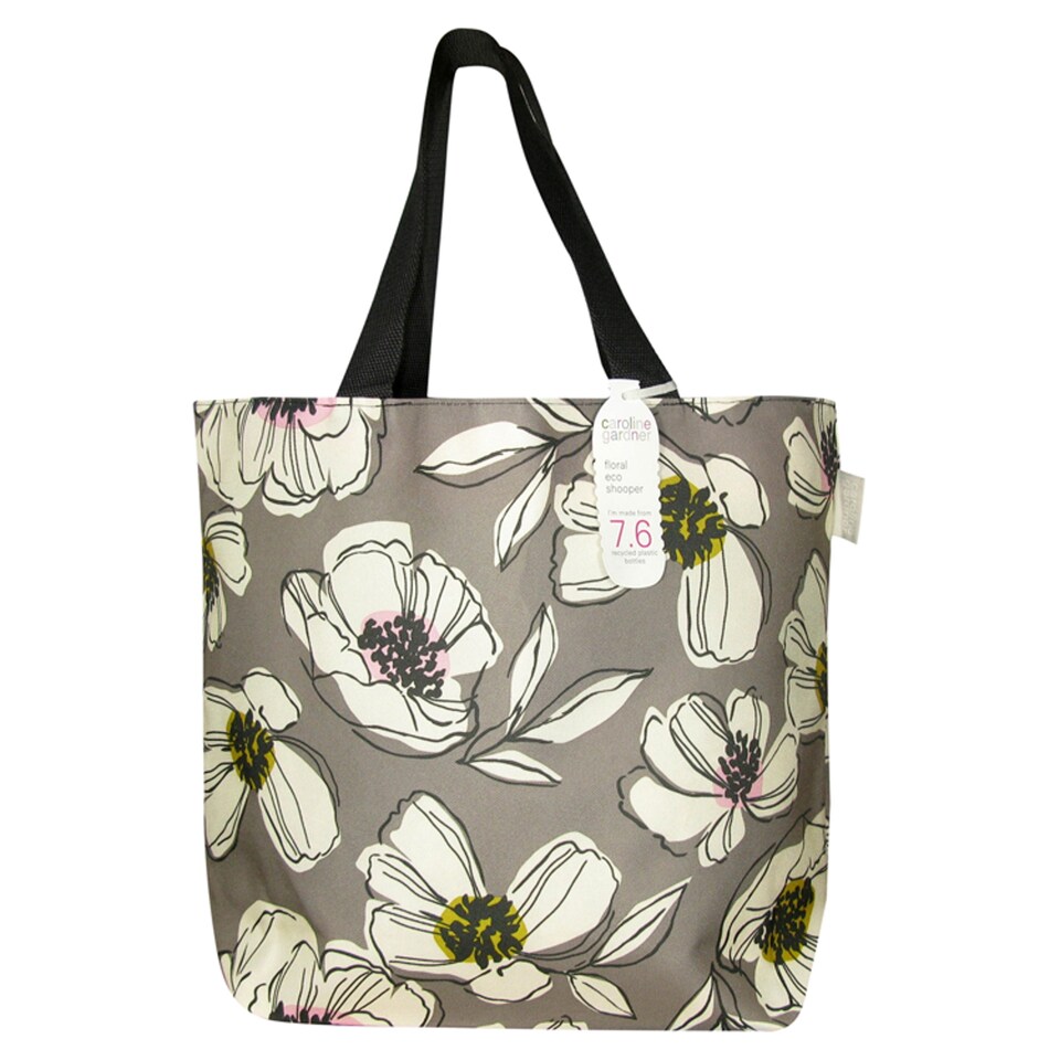 Caroline Gardner Grey Floral Bag