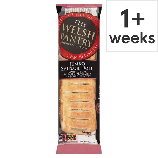 Welsh Pantry Jumbo Sausage Roll 140G (L) Tesco Groceries