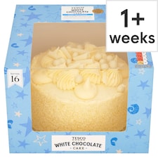 Tesco White Chocolate Cake 16 Servings