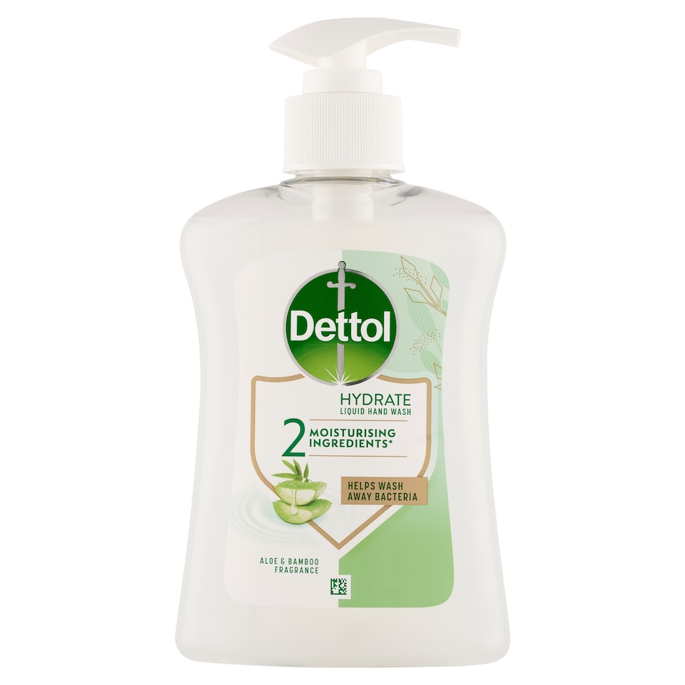Dettol pumpás folyékony szappan aloe vera és bambusz illattal 250 ml  1. kép
