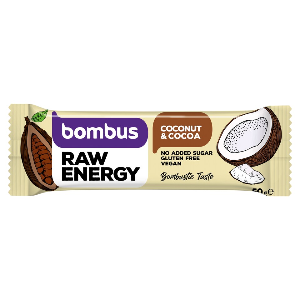 bombus Raw Energy Coconut & Cocoa 50 g
