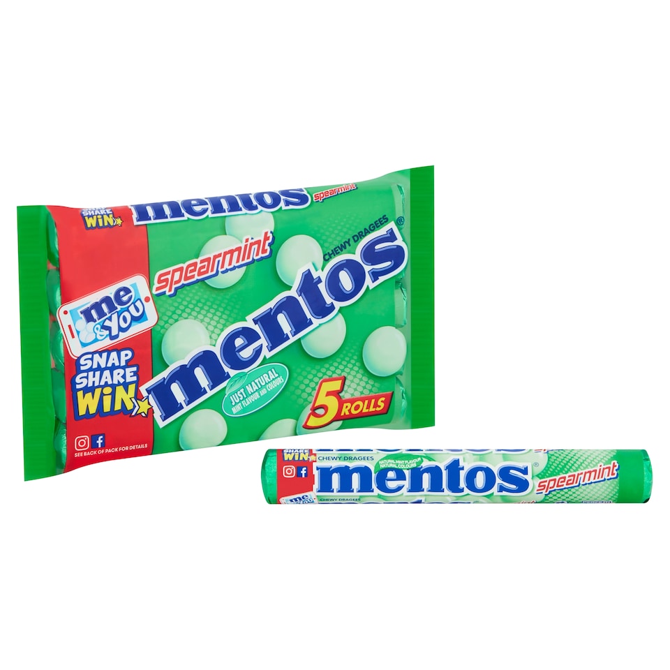image 1 of Mentos Spearmint 5 Pack 190G