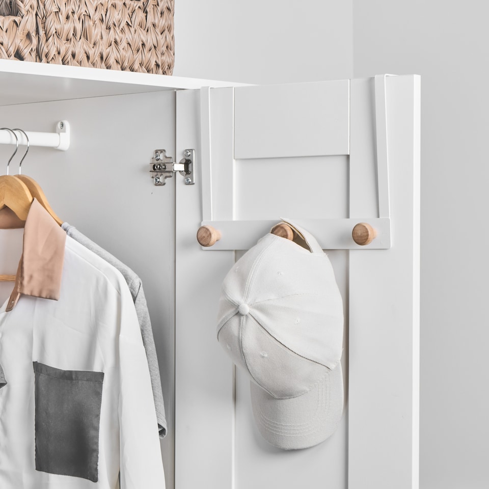 image 1 of Core Supply White Over Door Hooks