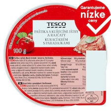 Tesco Kurací krém s paradajkami 100 g
