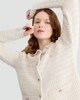 image 1 of F&F Textured Knit Button Detail Cardigan in Cream