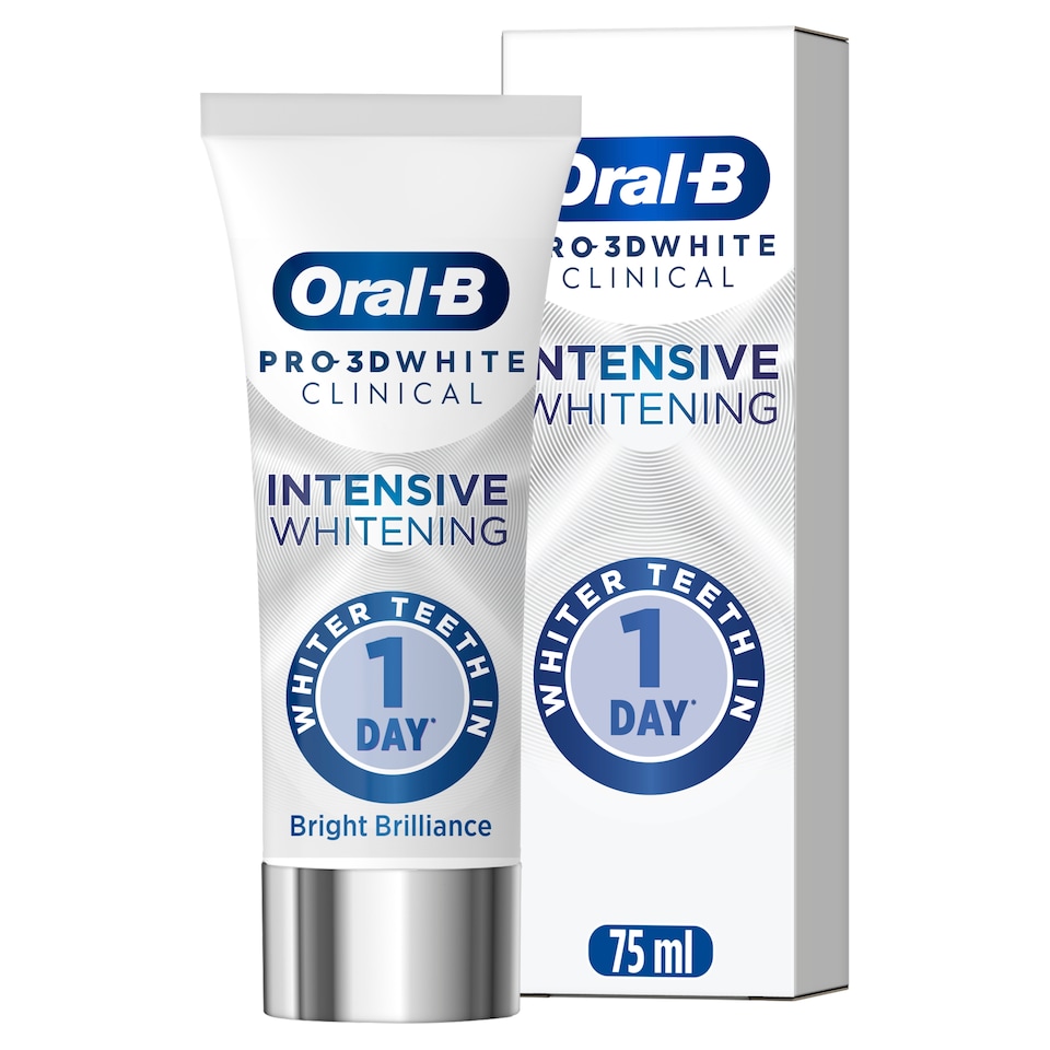 image 1 of Oral-B 3D White Clinical Intensive Whitening Bright Brilliance 75ml