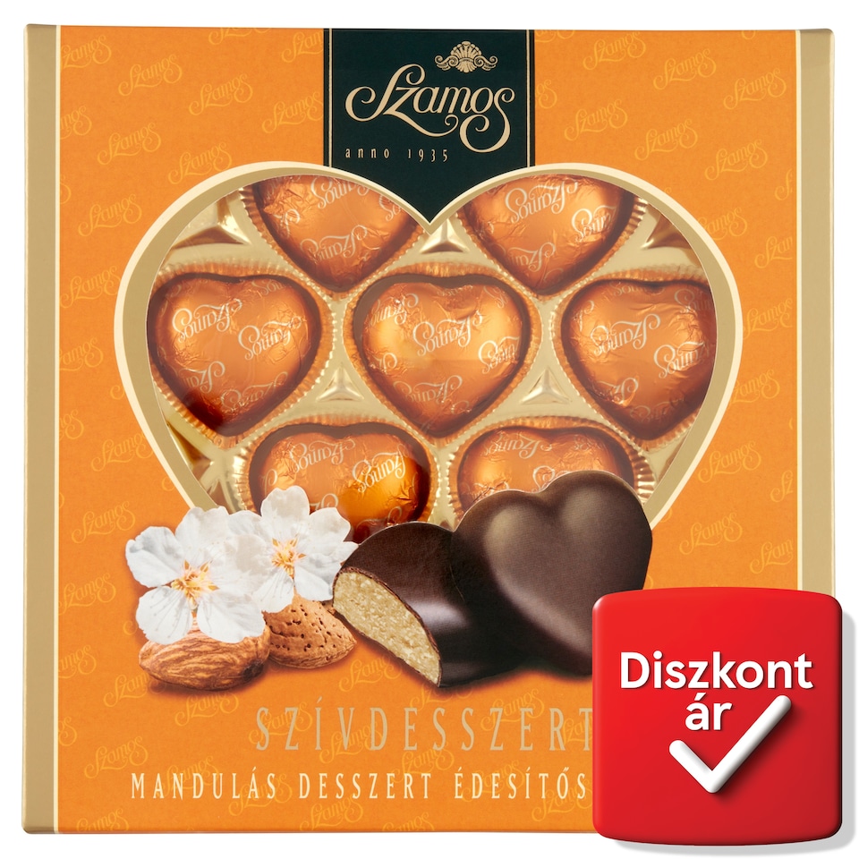 Szamos Heart Dessert Almond Dessert with Sweeteners 10 pcs 130 g