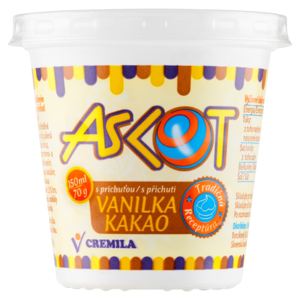 obrázok 1 z Askot mrazený krém s príchuťou vanilka kakao 70 g
