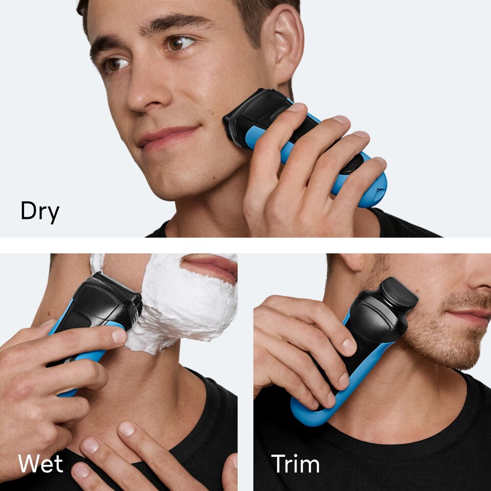 image 1 of Braun Series 310BT 3 in 1 Electric Shaver and Styler
