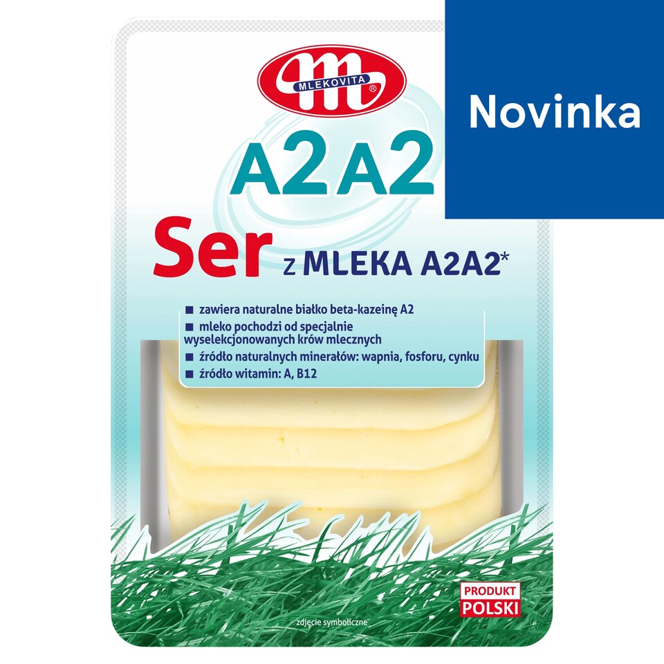 Mlekovita Sliced Cheese from A2A2 Milk 135 g