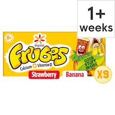 Frubes Banana And Strawberry Yogurts 9X37g