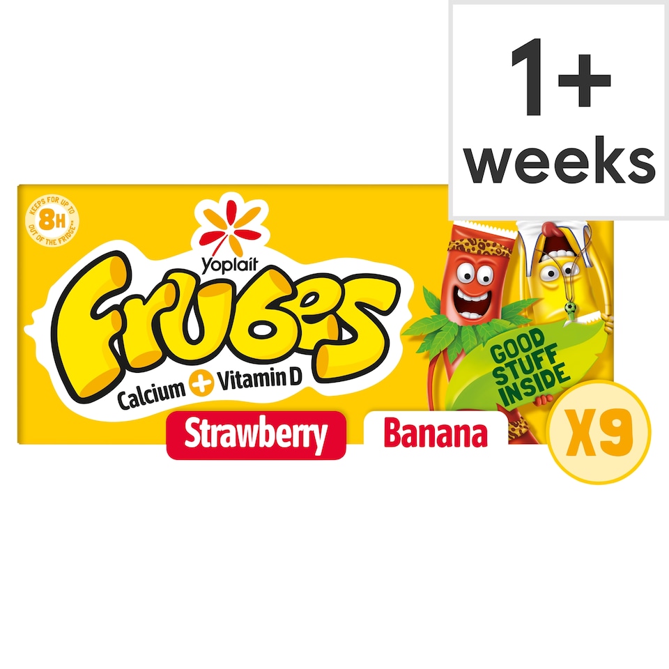 image 1 of Frubes Banana And Strawberry Yogurts 9X37g