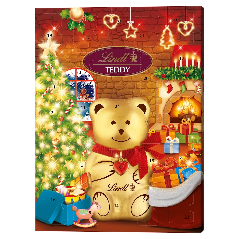Lindt Teddy mliečna čokoláda, biela a mliečna čokoláda s rôznymi náplňami 170 g