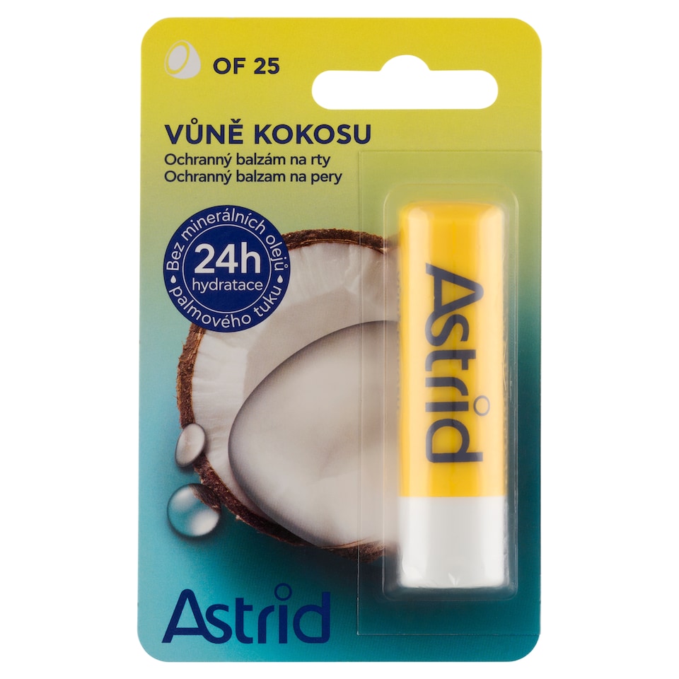obrázok 1 z Astrid Ochranný balzam na pery s OF 25 vôňa kokosu 25 4,8 g