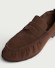 image 3 of F&F Suede Leather Loafers in Brown