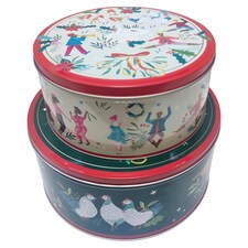 Tesco 12 Days Biscuit Tins 2 packs