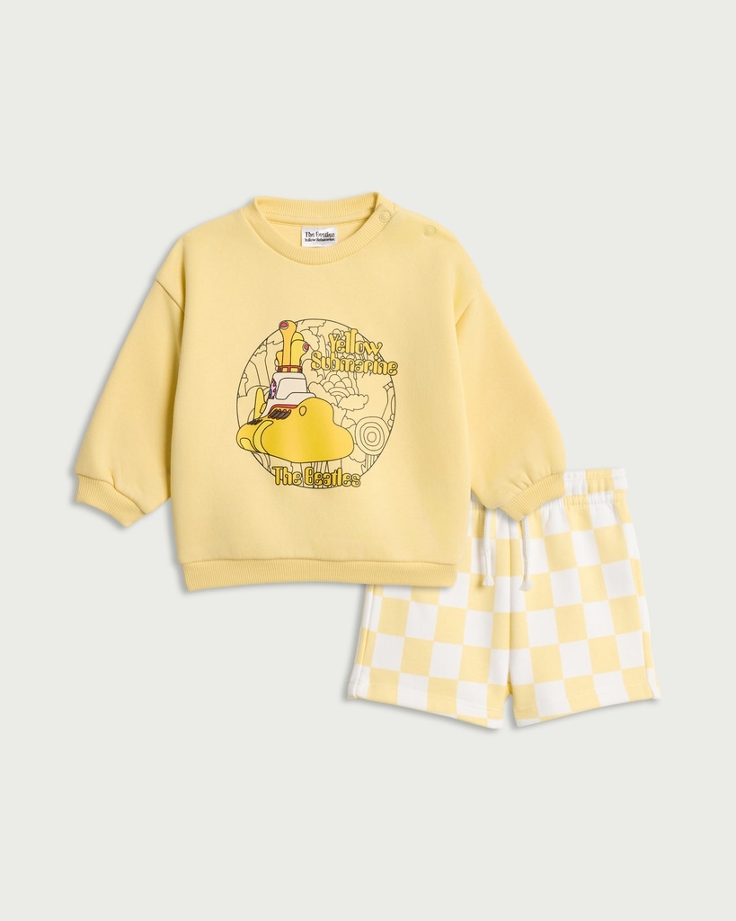 Spike Leisurewear The Beatles - Set di 2 calzini sottomarini in cotone, colore: Giallo, Marina Militare