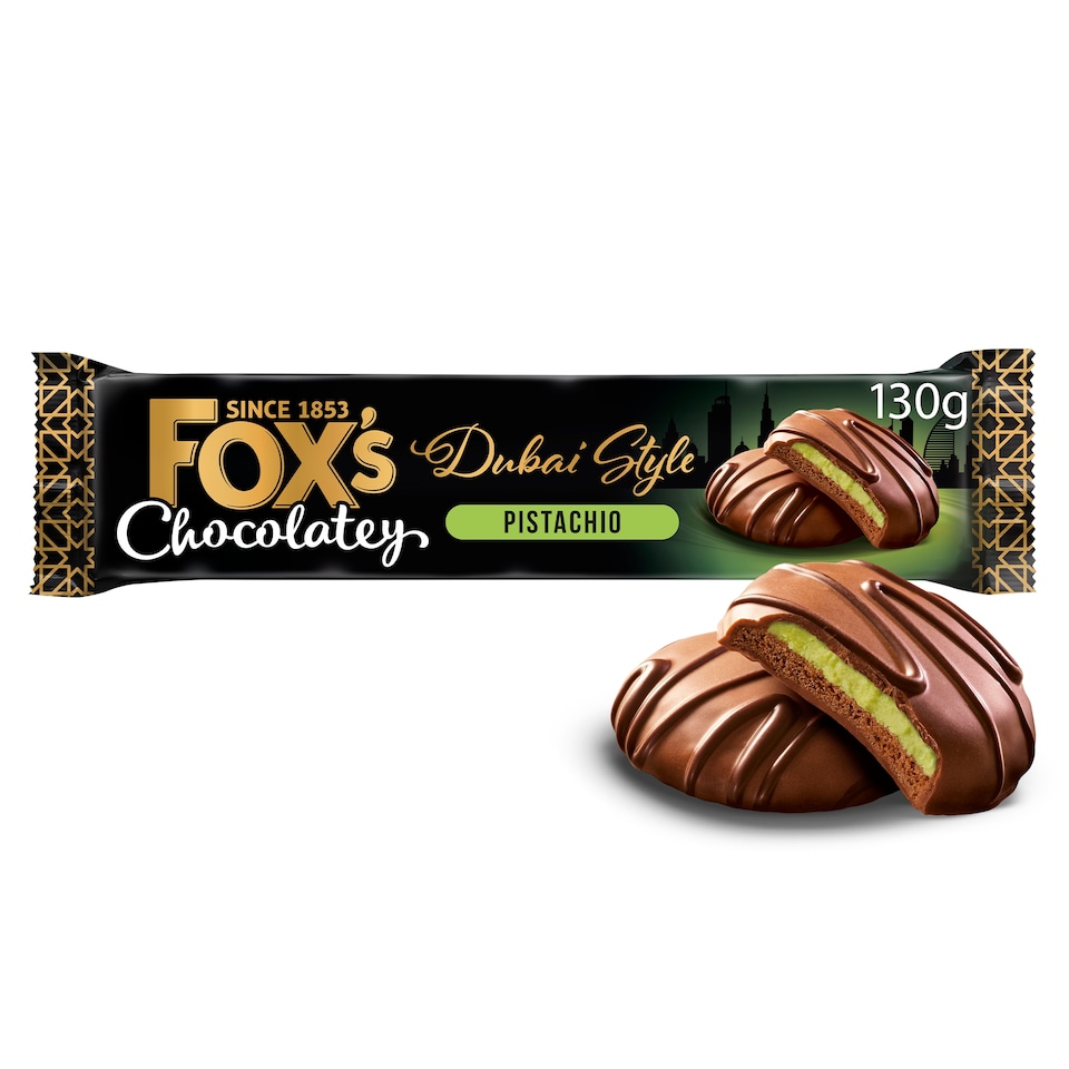 Fox's Chocolatey Dubai Style Pistachio 130g
