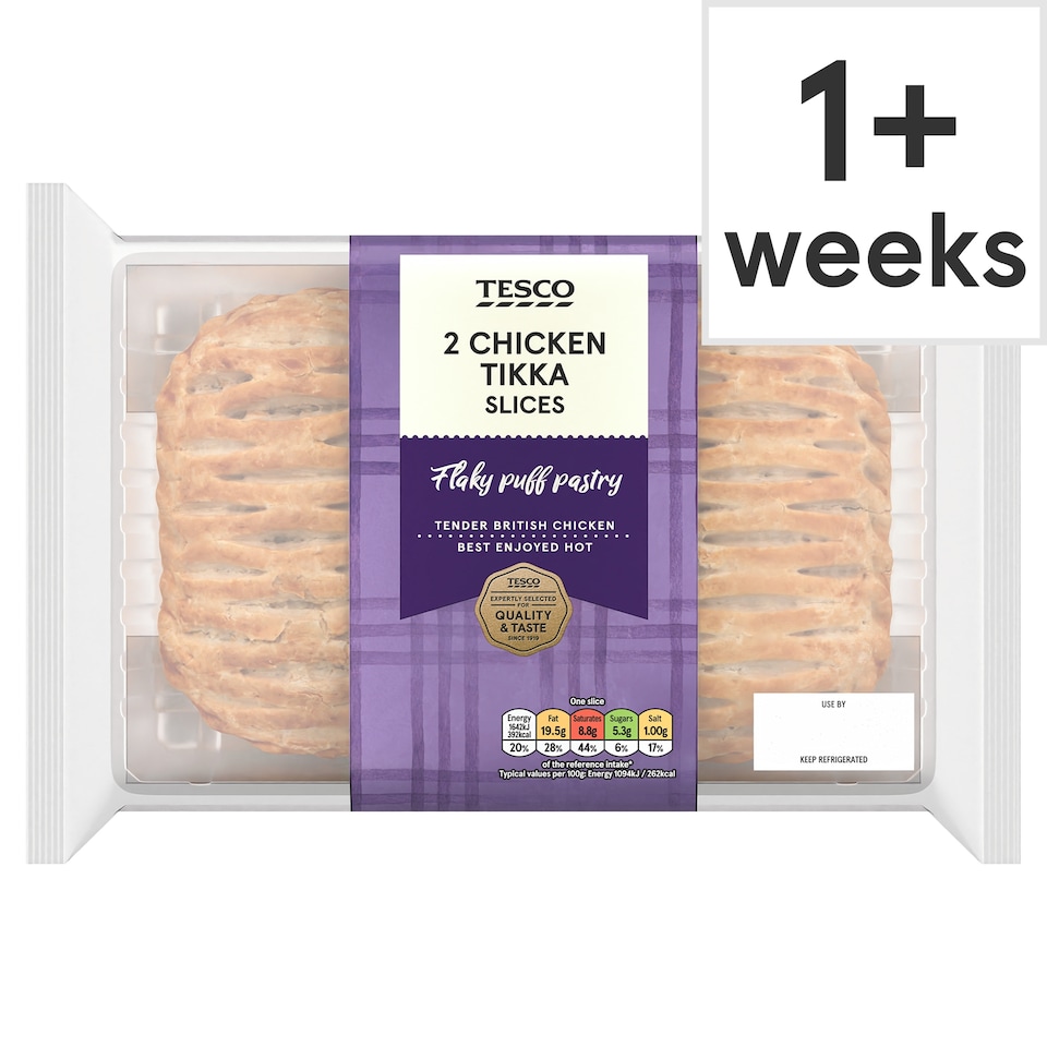 Tesco 2 Chicken Tikka Slices 300g