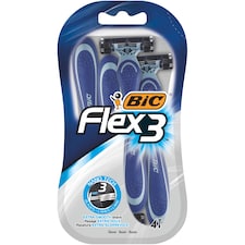 Bic Flex3 Triple Blade Razors 4 Pack