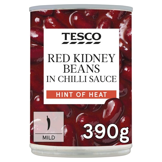Tesco Red Kidney Beans In Chilli 390G Tesco Groceries