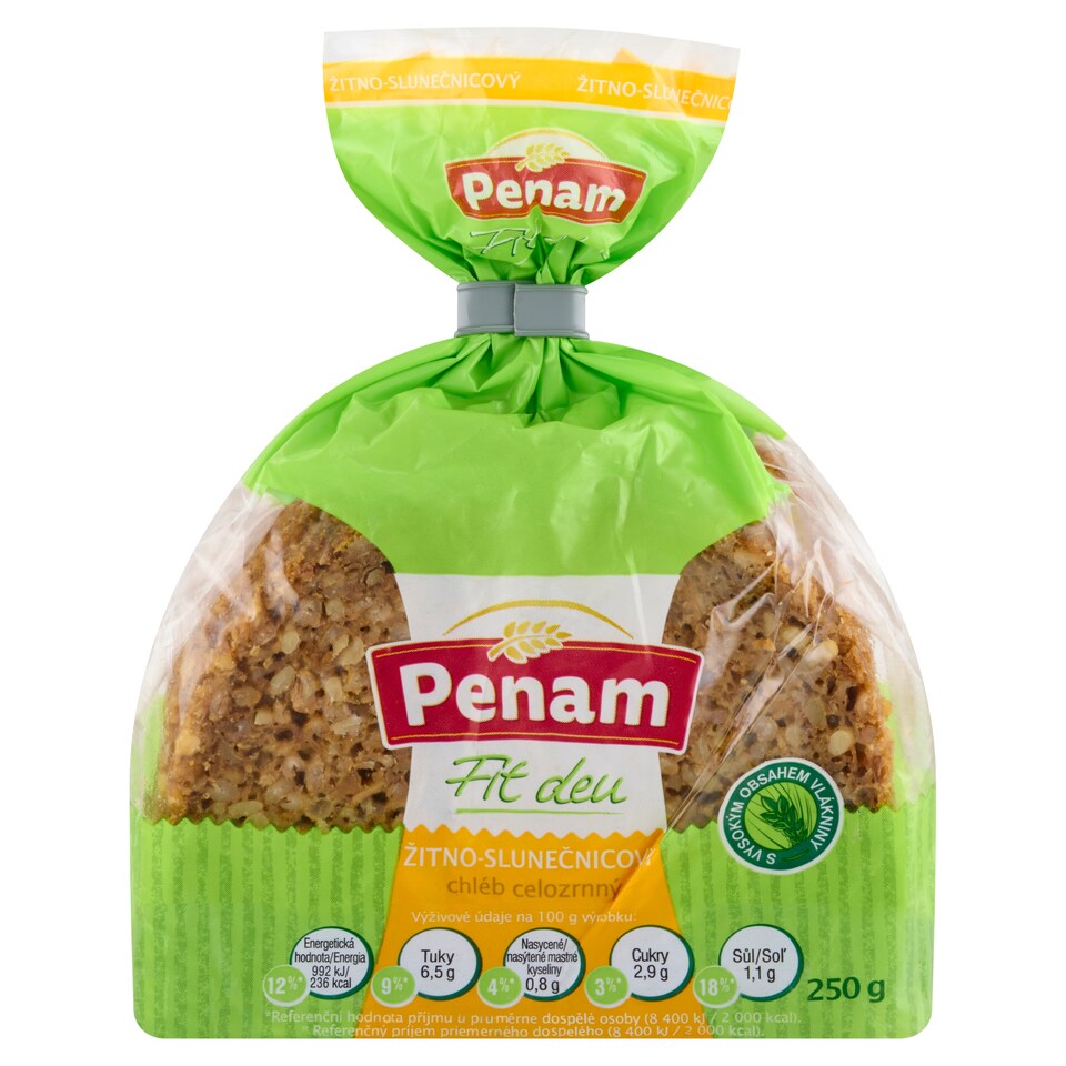obrázok 1 z Penam Chlieb ražný slnečnicový 250 g