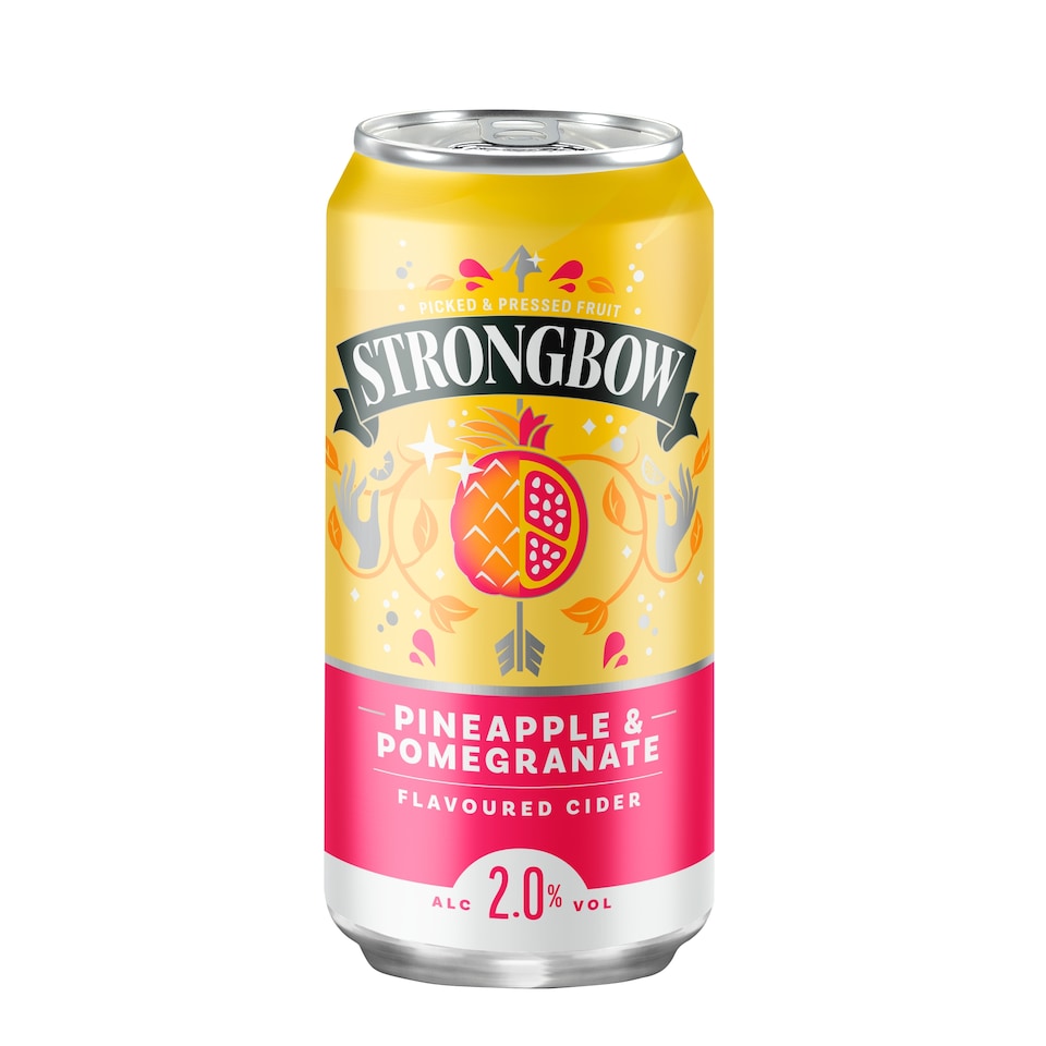 image 1 of Strongbow Pineapple & Pomegranate Flavoured Cider 440ml
