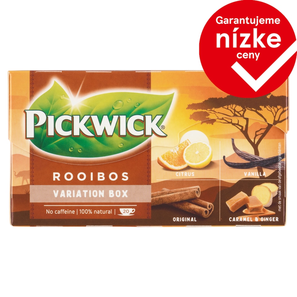 obrázok 1 z Pickwick Výber bylinných čajov rooibos 20 x 1,5 g (30 g)