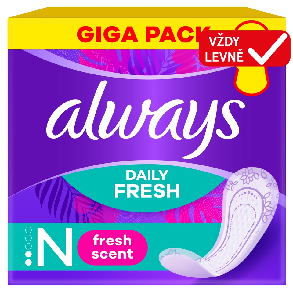 Obrázek 1 pro produkt Always Daily Fresh Normal, Se svěží vůní 76 ks