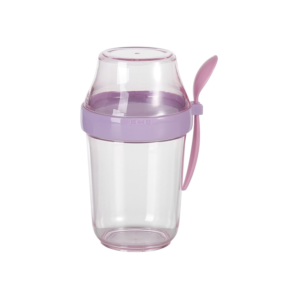 Tesco Pink and Lilac Tinted Yoghurt Pot 340ml