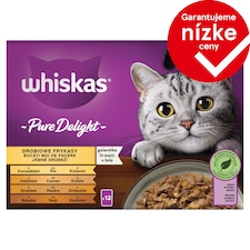 Whiskas Pure Delight jemné hydinové v želé 12 x 85 g (1,02 kg)