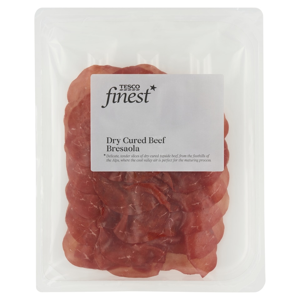Tesco Finest Bresaola nyers, szárított, érlelt marhacomb szeletek 90 g