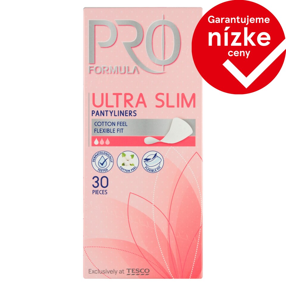 Tesco Pro Formula Ultra Slim Pantyliners 30 pcs