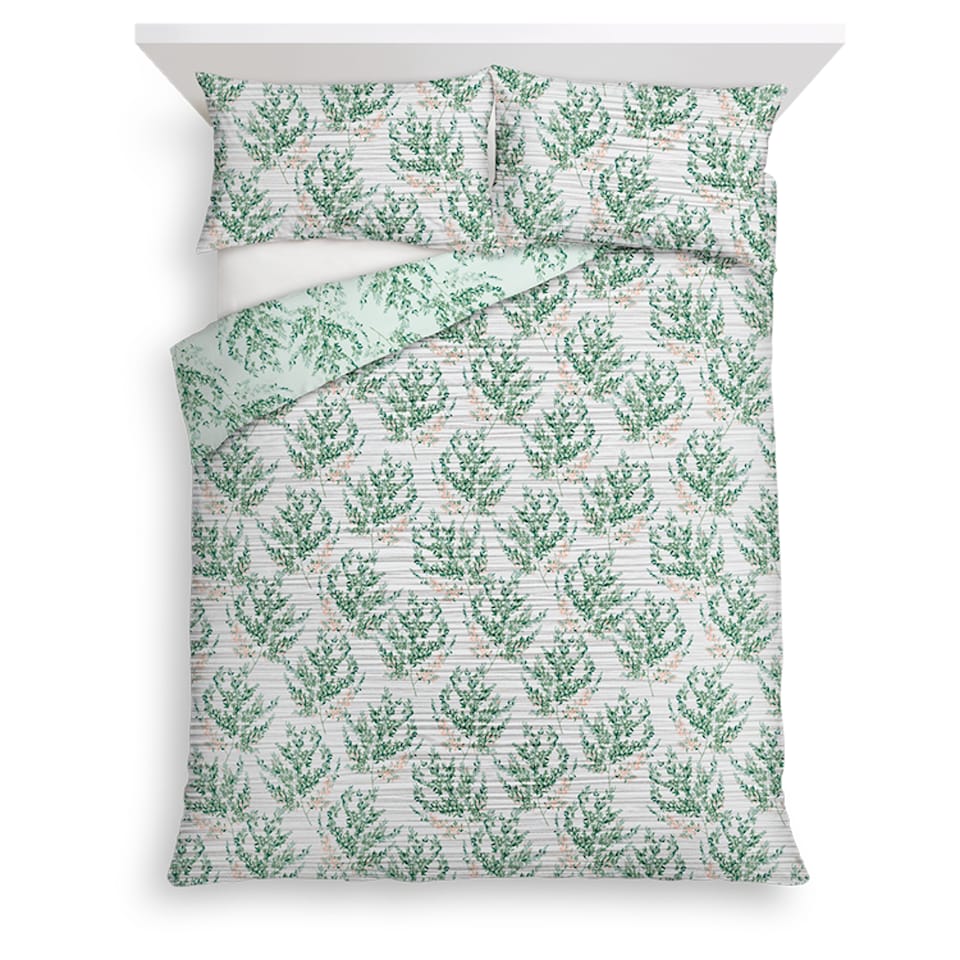 Tesco Fluidity Printed Crinkle Duvet Set Kingsize